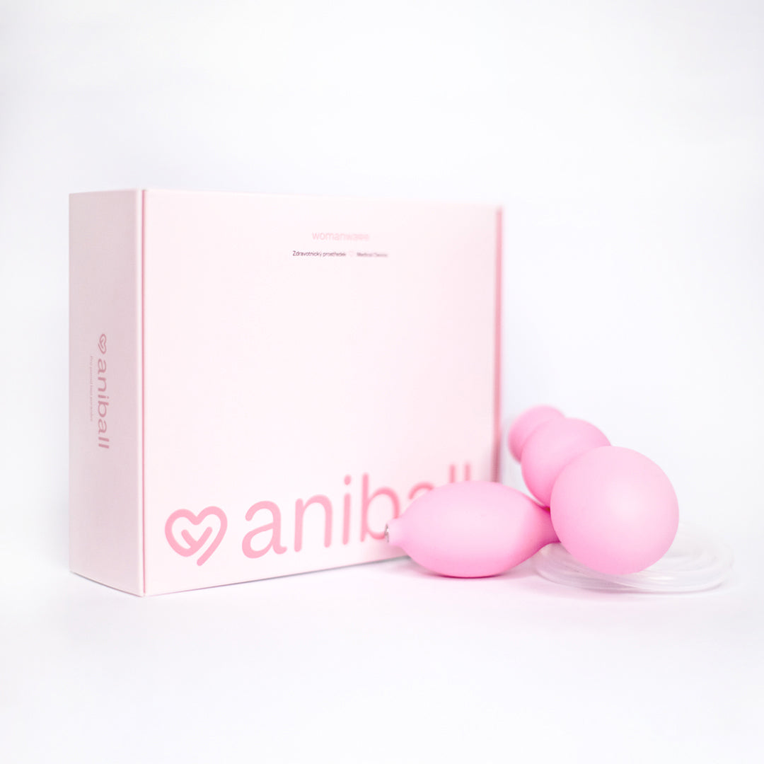 Aniball perineal massage tool and box
